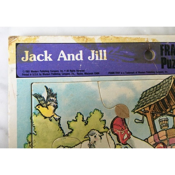 Vintage Whitman 1981 Fun At The Zoo Jack And Jill - 2 Frame Tray Puzzles - Picture 6 of 8